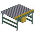 Powered Pallet Conveyor - 2.5" Rollers, 50-1/4" wide x 5' long