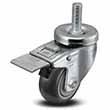 Swivel Stem Caster with Total Lock - 3" x 1.25" TPU Wheel, 270 lb. Cap.