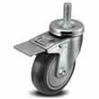 Swivel Stem Caster with Total Lock - 4" x 1.25" TPU Wheel, 275 lb. Cap.