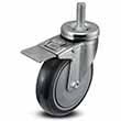 Swivel Stem Caster with Total Lock - 5" x 1.25" TPU Wheel, 350 lb. Cap.