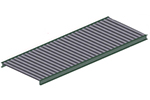 Gravity Pallet Conveyor - 2.5" Rollers, 46-1/4" wide x 10' long