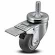 Swivel Stem Caster with Total Lock - 3" x 1.25" TPR Wheel, 210 lb. Cap.