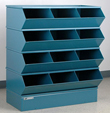 Sectional Bin Storage, 12 Compartment, 37"W x 20"D x 44"H