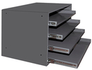 Heavy Duty 4 Sliding Shelf Cabinet - 20-5/16"W x 15"D x 15-7/8"H