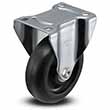 Rigid Caster - 4" x 1.25" Polypropylene Wheel, 300 lb. Cap.