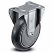Rigid Caster - 5" x 1.25" TPU Wheel, 350 lb. Cap.