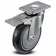 Swivel Caster with Total Lock - 5" x 1.25" TPU Wheel, 350 lb. Cap.