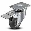 Swivel Caster with Total Lock - 3" x 1.25" TPR Wheel, 210 lb. Cap.