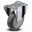 Rigid Caster - 4" x 1.25" TPR Wheel, 275 lb. Cap.