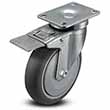 Swivel Caster with Total Lock - 5" x 1.25" TPR Wheel, 325 lb. Cap.