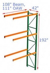 Pallet Rack Adder - 108w x 42d x 192h, 3 Beam Levels - 7320 Cap. Beams