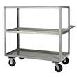 Steel Shelf Truck - 3 Lip Shelves, 24"W x 48"L