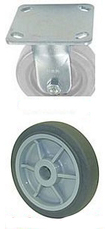 40 Series Rigid Caster - 4" x 1-1/2" Performance TPR Wheel - 325 lb. Cap.