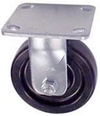 40 Series Rigid Caster - 4" x 1-1/2" Phenolic Wheel - 600 lb. Cap.