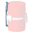 Top Rim Clamp Kit for Rimmed 55 Gal. Plastic Drum, Stainless Steel