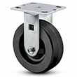 Rigid Caster - 6" x 2" Phenolic Wheel with Flat Tread, 1200 lb. Cap.