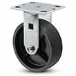 Rigid Caster - 4" x 2" Polypropylene Wheel, 500 lb. Cap.