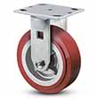 Rigid Caster - 6" x 2" TPU Wheel, 720 lb. Cap.
