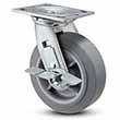 Swivel Caster with Side Lock - 6" x 2" TPR Wheel, 500 lb. Cap.