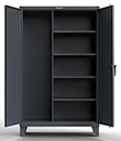 Broom Closet Storage Cabinet with 4 Adjustable Shelves - 36"W x 24"D x 72"H
