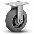 Rigid Caster - 6" x 2" TPE Wheel, 450 lb. Cap.