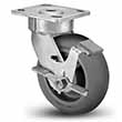 Swivel Caster with Side Lock - 8" x 2" TPE Wheel, 600 lb. Cap.