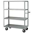 Steel Shelf Truck - 4 Flush Shelves, 24"W x 48"L