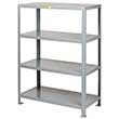 Welded Steel Shelving - 4 Solid Shelves, 18"D x 32"W x 72"H