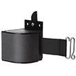 Rack-Mounted Retractable Belt Safety Barrier - Fixed Mounting, 18' Belt
