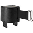 Rack-Mounted Retractable Belt Safety Barrier - Beam Mounted, 18' Belt