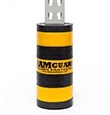Steel Reinforced Rubber Post Protector - Black & Yellow, Fits 3" x 3" Uprights