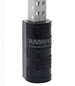 Steel Reinforced Rubber Post Protector - All Black, Fits 3" x 3" Columns