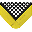 24/Seven LockSafe Open Grid Mat - Black - Grease Resistant - 3' x 3' x 5/8"