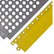 Female Edging for 24/Seven LockSafe Mat - Yellow - Petroleum Resistant - 3" x 36" x 5/8"