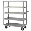 Steel Shelf Truck - 5 Flush Shelves, 30"W x 60"L