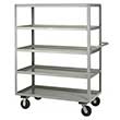 Steel Shelf Truck - 5 Lip Shelves, 30"W x 48"L