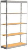 Low Profile Rivet Shelving, 48"w x 24"d x 84"h, 250Lbs. Cap., 5 Shelves - Starter - With Decking