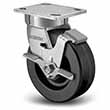 Swivel Caster with Side Lock - 8" x 2" Phenolic Wheel, 1400 lb. Cap.