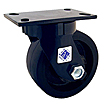 75 Series Swivel Caster - 10" x 3" Urethane on Iron Wheel - Straight Bearing - 3,000 lb. Cap.