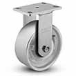 Rigid Caster - 6" x 3" Cast Iron Wheel, 2800 lb. Cap.