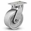 Swivel Caster - 8" x 3" Cast Iron Wheel, 2800 lb. Cap.