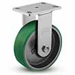 Rigid Caster - 8" x 3" Polyurethane on Iron Wheel, 2500 lb. Cap.