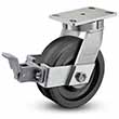 Swivel Caster with Total Lock - 6" x 3" Phenolic Wheel, 2000 lb. Cap.