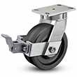 Swivel Caster with Total Lock - 8" x 3" Phenolic Wheel, 2500 lb. Cap.