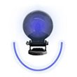 Forklift Approach Warning Light - Blue LED Arc Beam, Magnet Mount