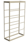 Low Profile Rivet Shelving, 36"w x 18"d x 84"h, 350Lbs. Cap., 6 Shelves - Starter