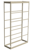 Low Profile Rivet Shelving, 36"w x 24"d x 84"h, 350Lbs. Cap., 6 Shelves - Starter
