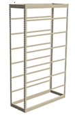 Low Profile Rivet Shelving, 36"w x 24"d x 84"h, 350Lbs. Cap., 8 Shelves - Starter