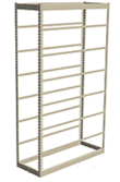 Low Profile Rivet Shelving, 48"w x 24"d x 84"h, 250Lbs. Cap., 8 Shelves - Starter