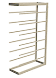 Low Profile Rivet Shelving, 36"w x 12"d x 84"h, 350Lbs. Cap., 8 Shelves - Adder